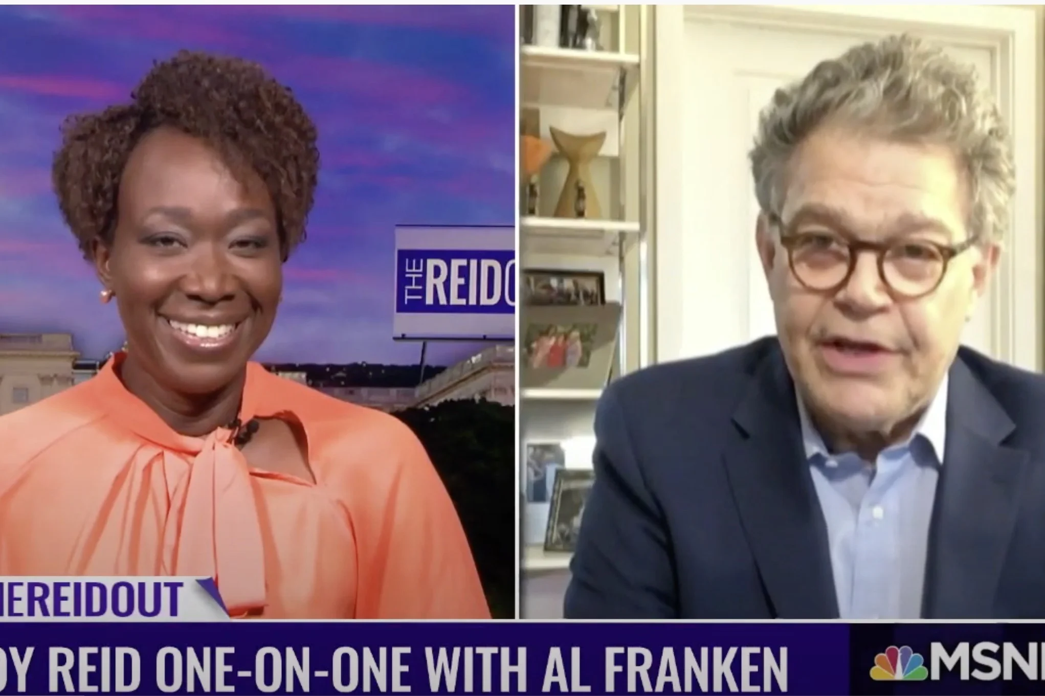 Joy Reid and Al Franken