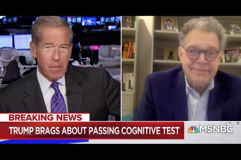 Brian Williams and Al Franken