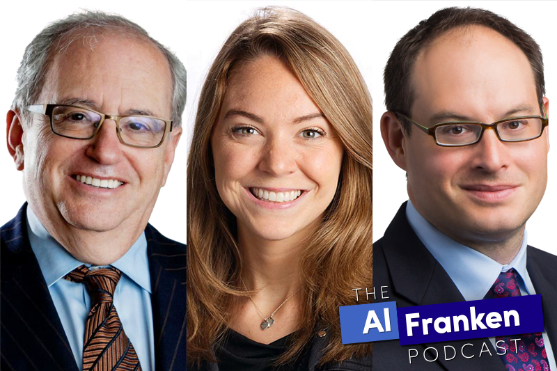 Norm Ornstein, Natasha Bertrand and Franklin Foer